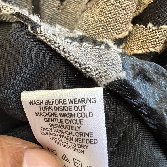 LOGO Lori Goldstein Velvet Panel Zebra Print Tunic Top XL Lagenlook Boho Artsy - Picture 5 of 7